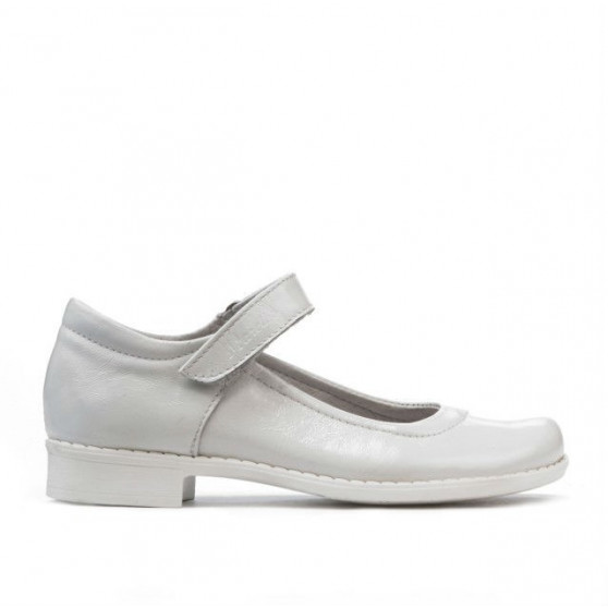Zapatos para niños 121 charol blanco
