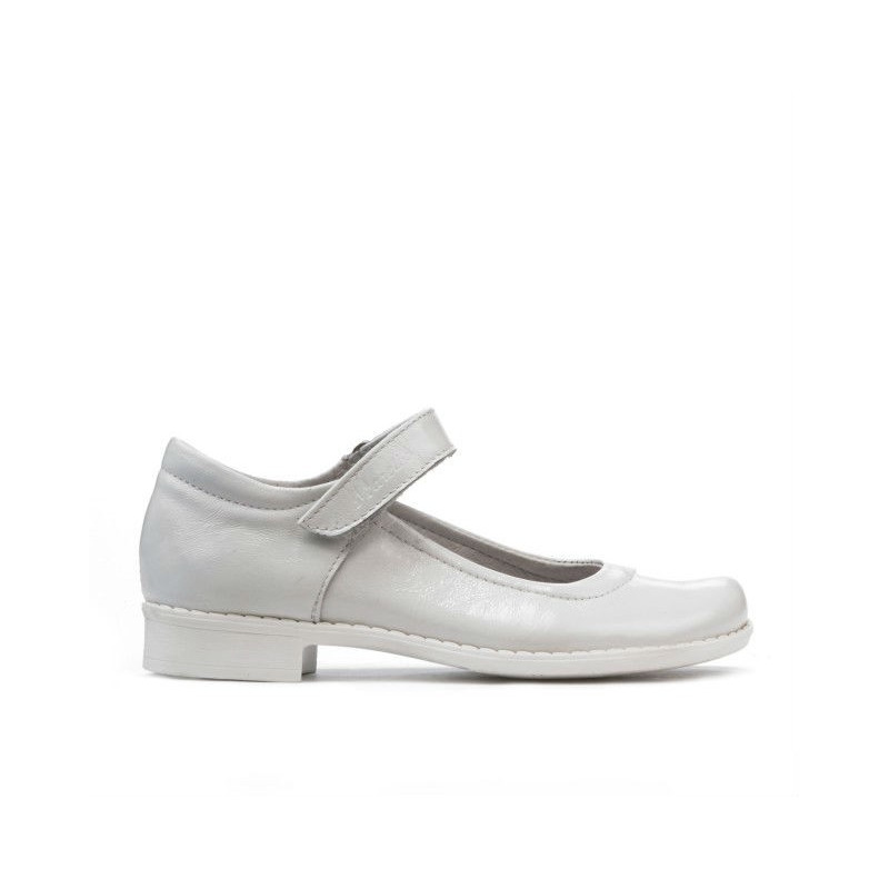 Zapatos para niños 121 charol blanco