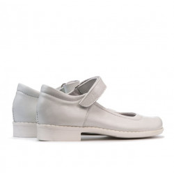 Zapatos para niños 121 charol blanco