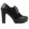 Zapatos casuales de mujer 637 negro combinado