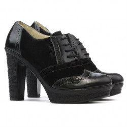 Zapatos casuales de mujer 637 negro combinado