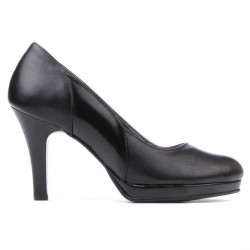Zapatos elegantes de mujer 1207 negro combinado