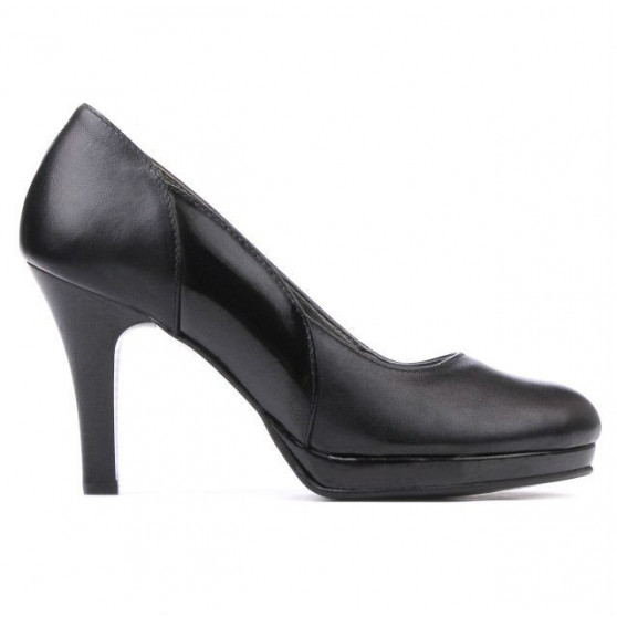 Zapatos elegantes de mujer 1207 negro combinado