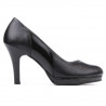Zapatos elegantes de mujer 1207 negro combinado