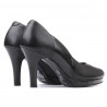 Zapatos elegantes de mujer 1207 negro combinado