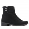Botines de mujer 3284 negro ante