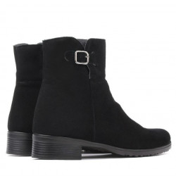 Botines de mujer 3284 negro ante