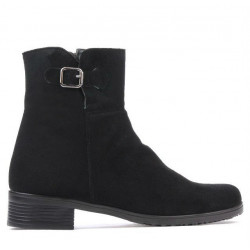 Botines de mujer 3284 negro ante