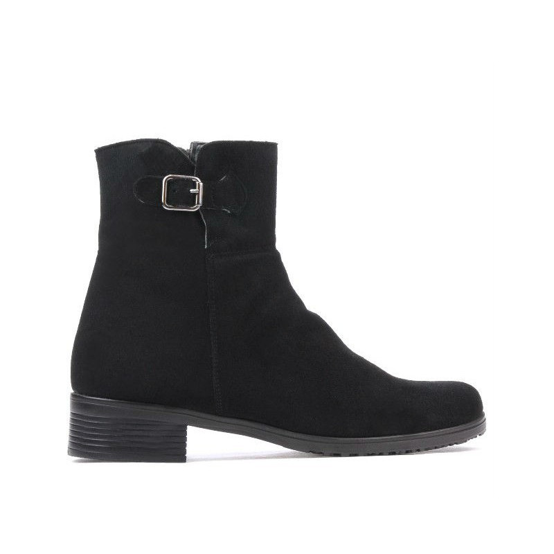Botines de mujer 3284 negro ante