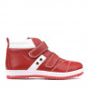 Botas para niños 3207 rojo+blanco