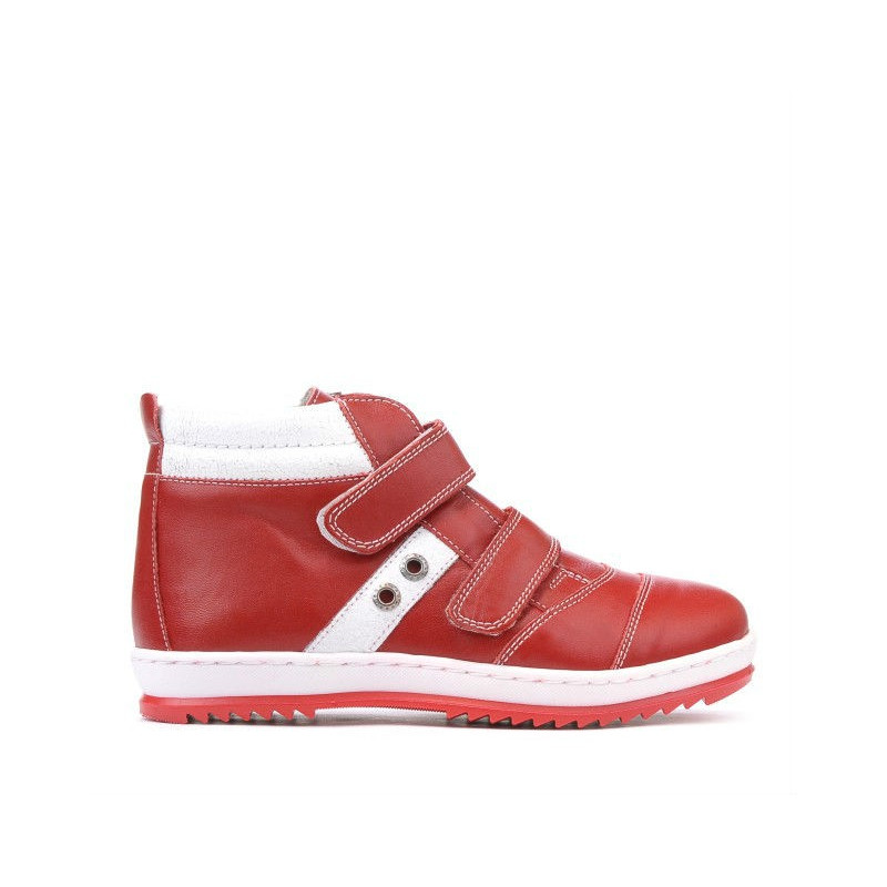 Botas para niños 3207 rojo+blanco