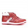 Botas para niños 3207 rojo+blanco