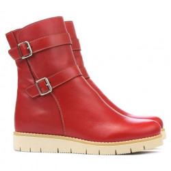 Botines mujer 3321 rojo
