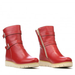 Botines mujer 3321 rojo