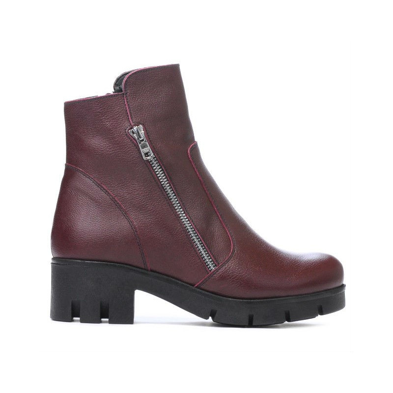 Botines de mujer 3322 burdeos