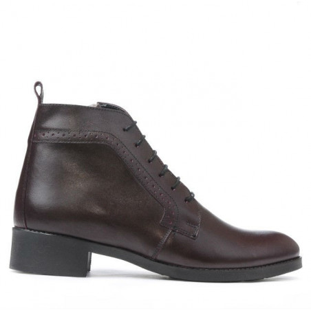 Botines de mujer 3323 burdeos
