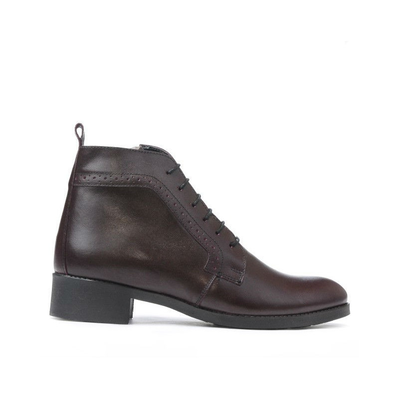 Botines de mujer 3323 burdeos