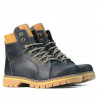 Botas adolescentes 439-1 tuxon índigo+marrón