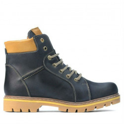 Botas adolescentes 439-1 tuxon índigo+marrón