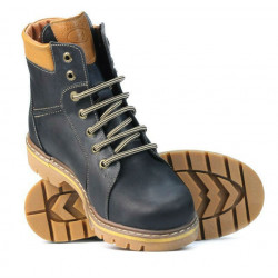 Botas adolescentes 439-1 tuxon índigo+marrón