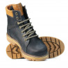Botas adolescentes 439-1 tuxon índigo+marrón