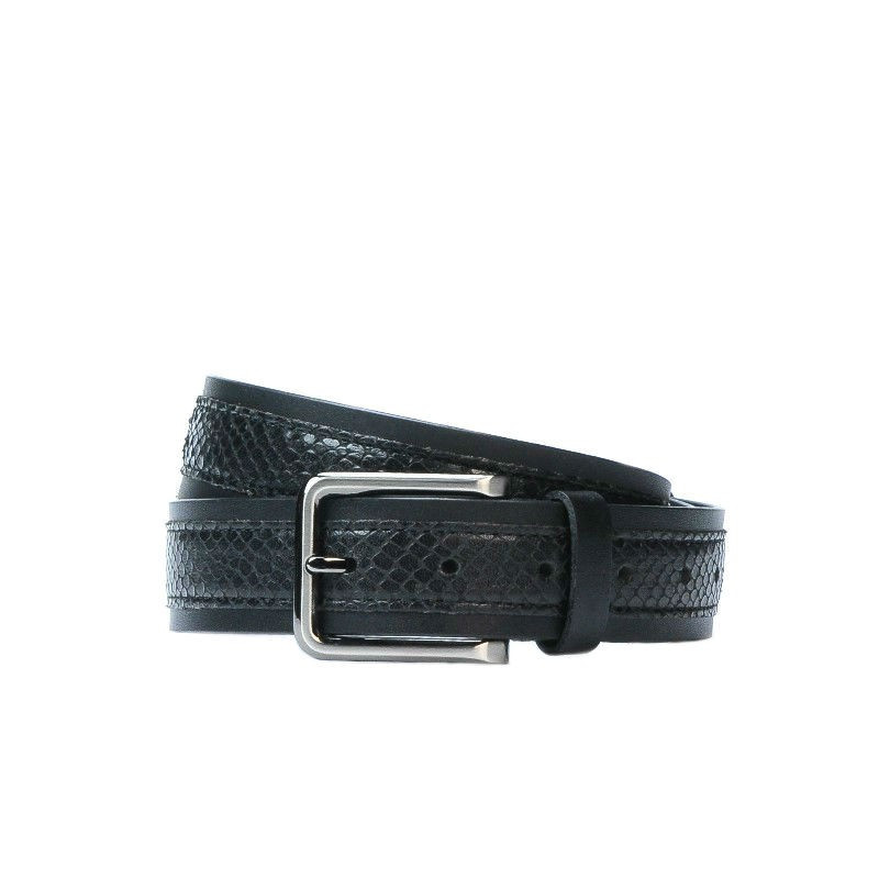 Cinturón hombre 18b negro+serpiente negro