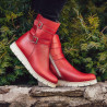 Botines mujer 3321 rojo