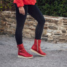 Botines mujer 3321 rojo
