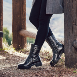 Botines de mujer 3326 negro lifestyle