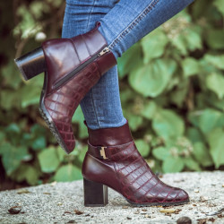 Botines de mujer 1169 burdeos