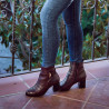 Botines de mujer 1169 burdeos