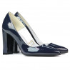 Zapatos elegantes de mujer 1261 charol índigo