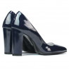 Zapatos elegantes de mujer 1261 charol índigo