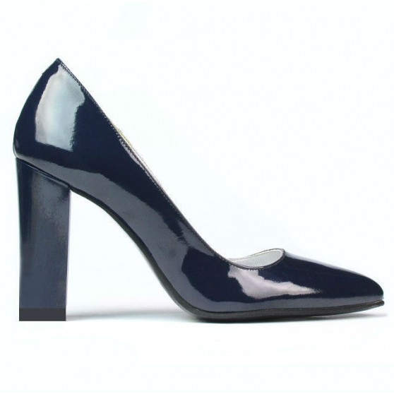 Zapatos elegantes de mujer 1261 charol índigo