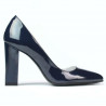 Zapatos elegantes de mujer 1261 charol índigo