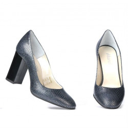 Zapatos elegantes de mujer 1269 pitón índigo