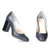 Zapatos elegantes de mujer 1269 pitón índigo