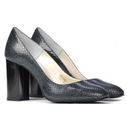 Zapatos elegantes de mujer 1269 pitón índigo