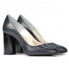 Zapatos elegantes de mujer 1269 pitón índigo