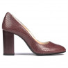 Zapatos elegantes de mujer 1269 pitón burdeos