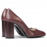 Zapatos elegantes de mujer 1269 pitón burdeos