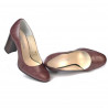 Zapatos elegantes de mujer 1269 pitón burdeos