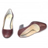 Zapatos elegantes de mujer 1269 pitón burdeos