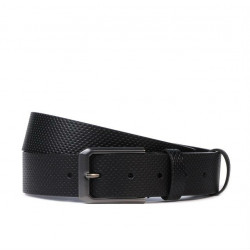 Cinturón de hombre 15bp negro perforado