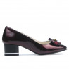 Zapatos elegantes mujer 1270 charol burdeos