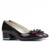 Zapatos elegantes mujer 1270 charol burdeos