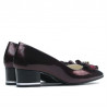 Zapatos elegantes mujer 1270 charol burdeos
