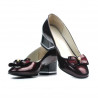 Zapatos elegantes mujer 1270 charol burdeos