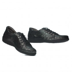 Zapatos casual de mujer 698 negro nácar