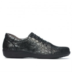 Zapatos casual de mujer 698 negro nácar